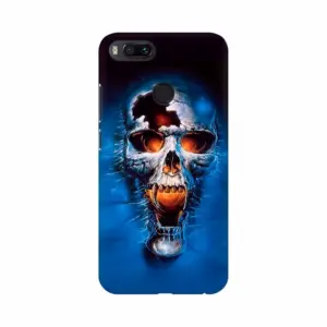 Blue Skull Wallpaper Mobile Case Cover