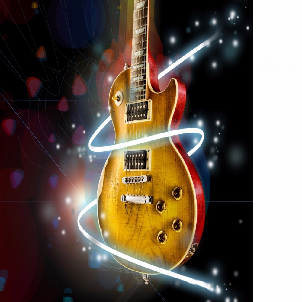 Goldish Musical Guitar Mobile Case Cover - Image 2