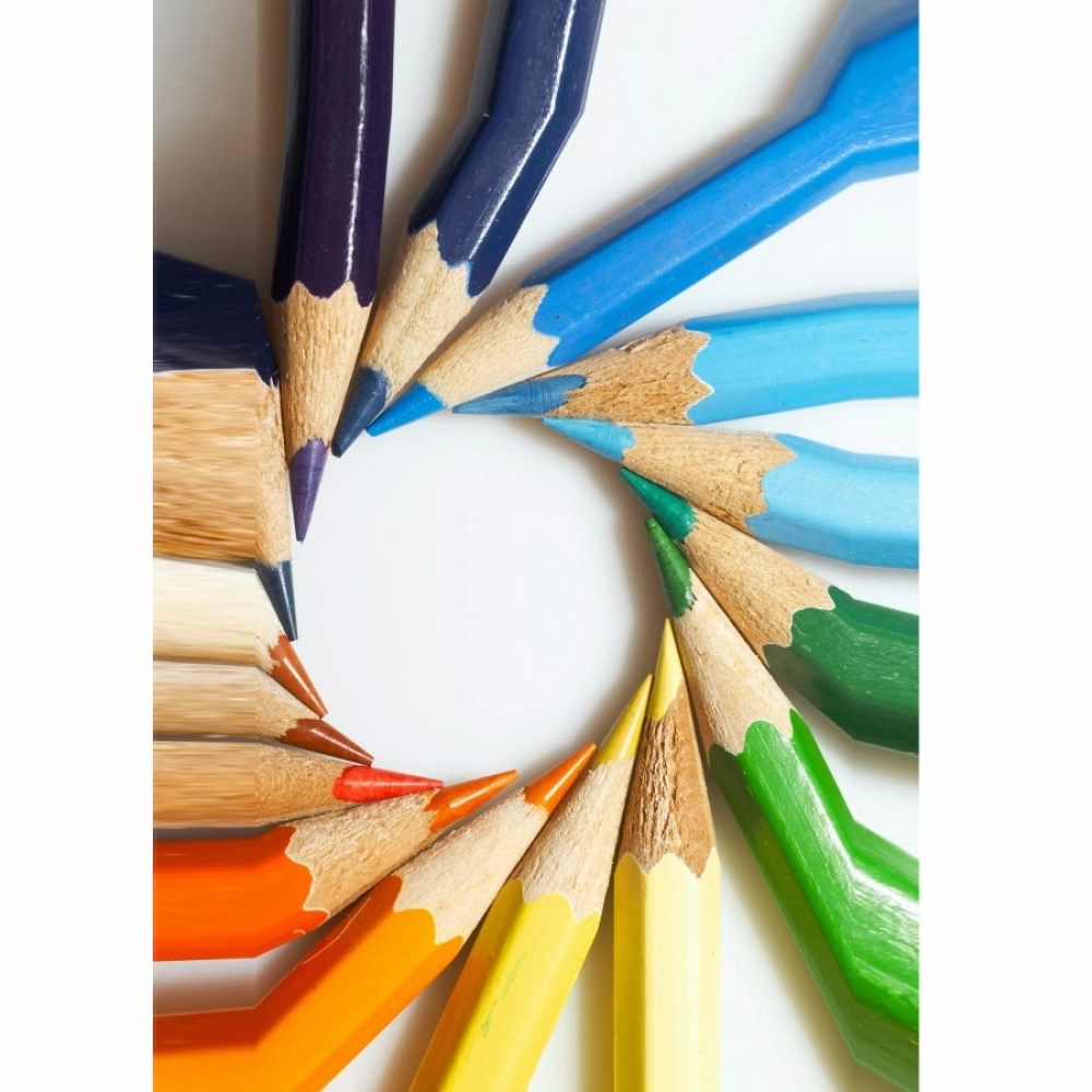 Colorful pencil with round shape Mobile Case Cover - Image 2