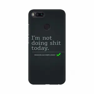 Mission Accomplished Text Mobile Case Cover