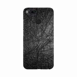 Black Leather Design Mobile Case Cover