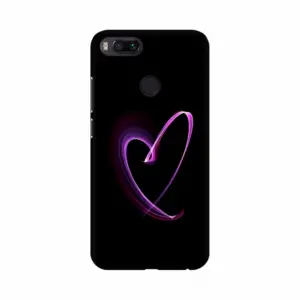 Purple color Heart Symbol Mobile Case Cover