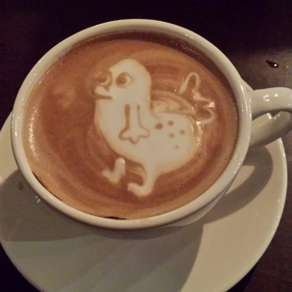 Cream Duck Coffee Cup Mobile Case Cover - Image 2