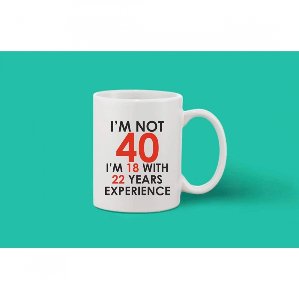 Printed Ceramic Coffee Mug - 1 Pieces, White, 11oz - Image 2