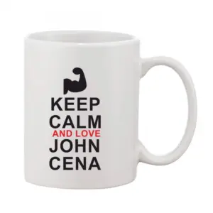 Printed Ceramic Coffee Mug - 1 Pieces, White, 11oz