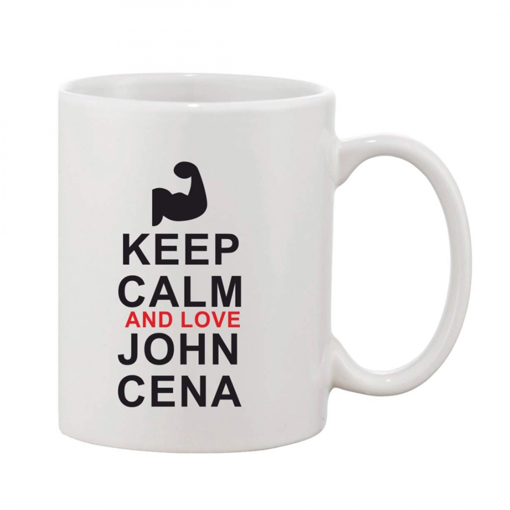 Printed Ceramic Coffee Mug - 1 Pieces, White, 11oz