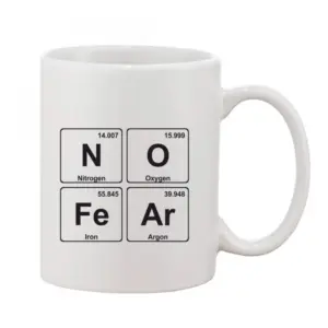 Printed Ceramic Coffee Mug - 1 Pieces, White, 11oz