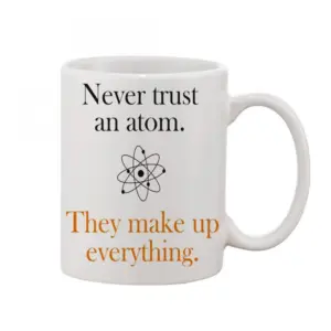 Printed Ceramic Coffee Mug - 1 Pieces, White, 11oz