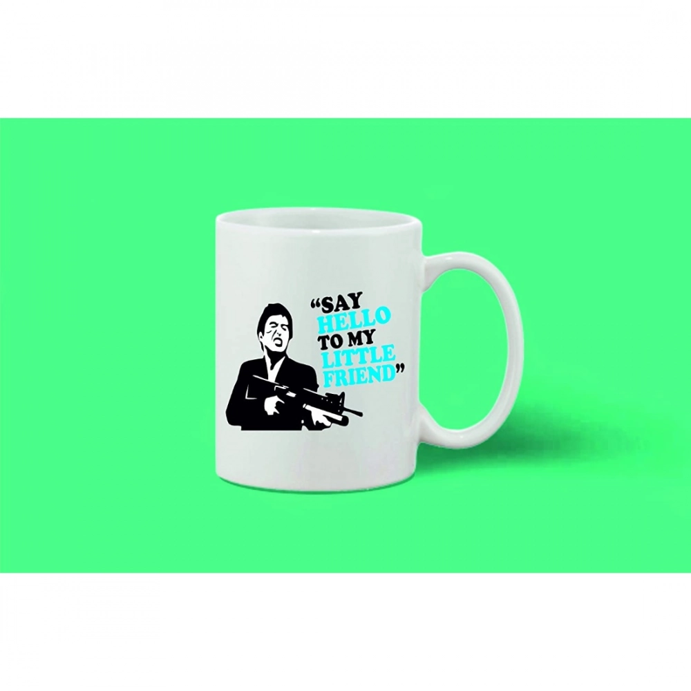 Printed Ceramic Coffee Mug - 1 Pieces, White, 11oz - Image 2