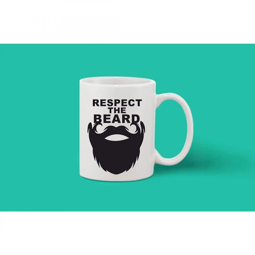 Printed Ceramic Coffee Mug - 1 Pieces, White, 11oz - Image 2