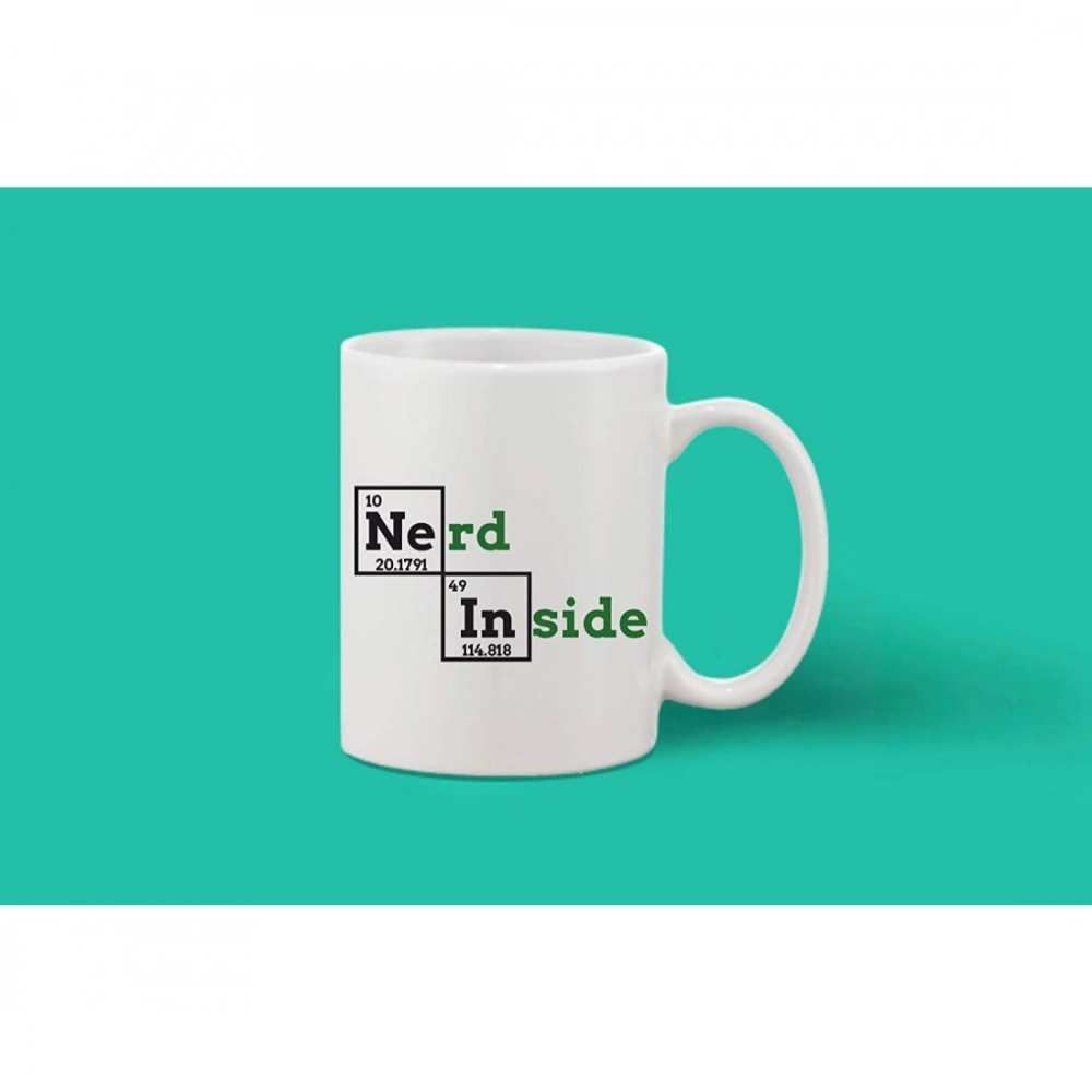 Printed Ceramic Coffee Mug - 1 Pieces, White, 11oz - Image 2