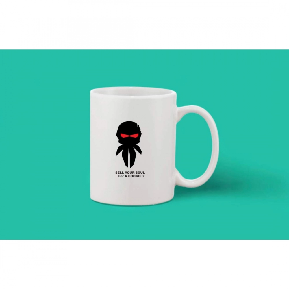 Printed Ceramic Coffee Mug - 1 Pieces, White, 11oz - Image 2