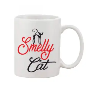 Printed Ceramic Coffee Mug - 1 Pieces, White, 11oz