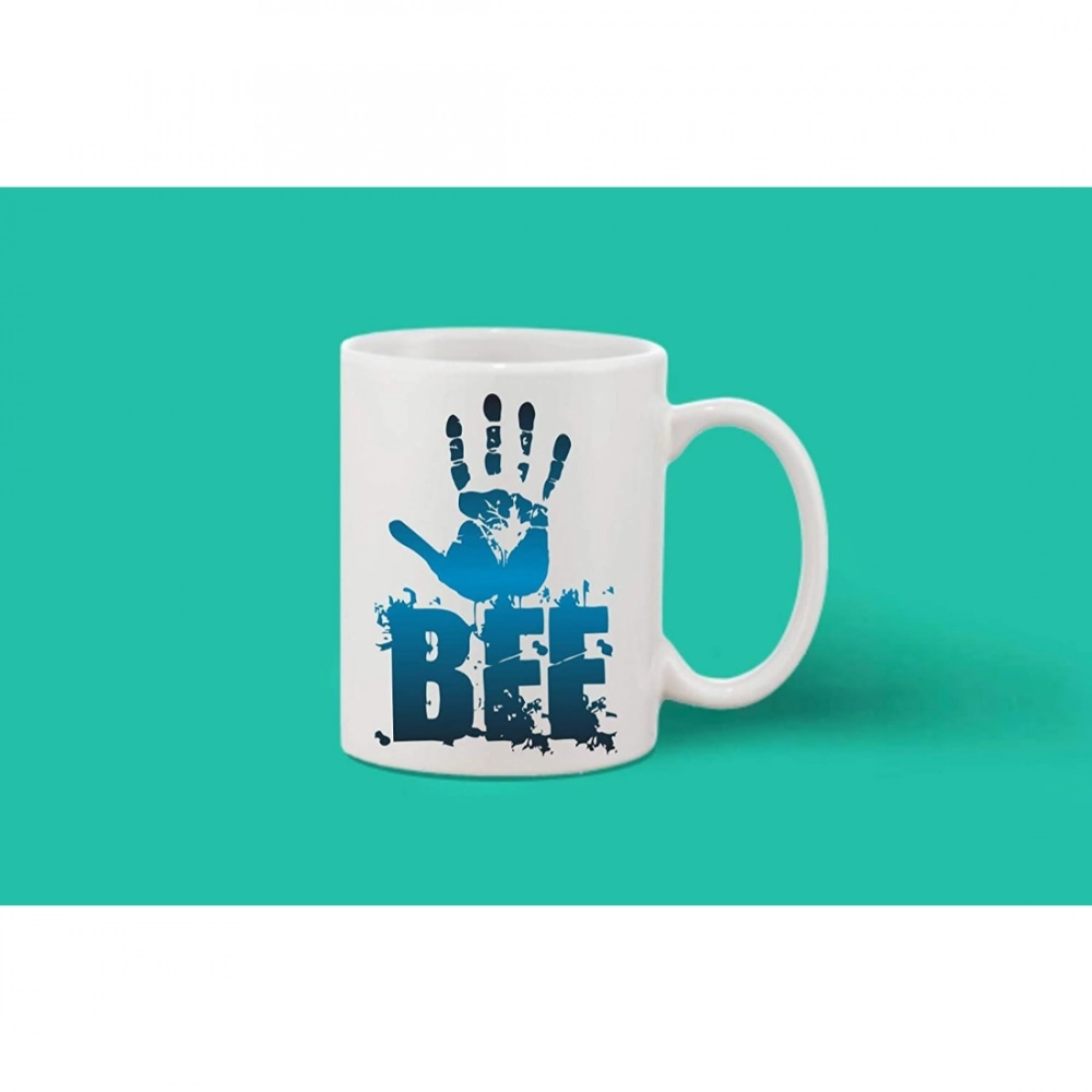 Printed Ceramic Coffee Mug - 1 Pieces, White, 11oz - Image 2