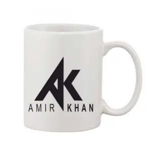 Printed Ceramic Coffee Mug - 1 Pieces, White, 11oz