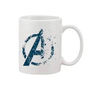 Printed Ceramic Coffee Mug - 1 Pieces, White, 11oz