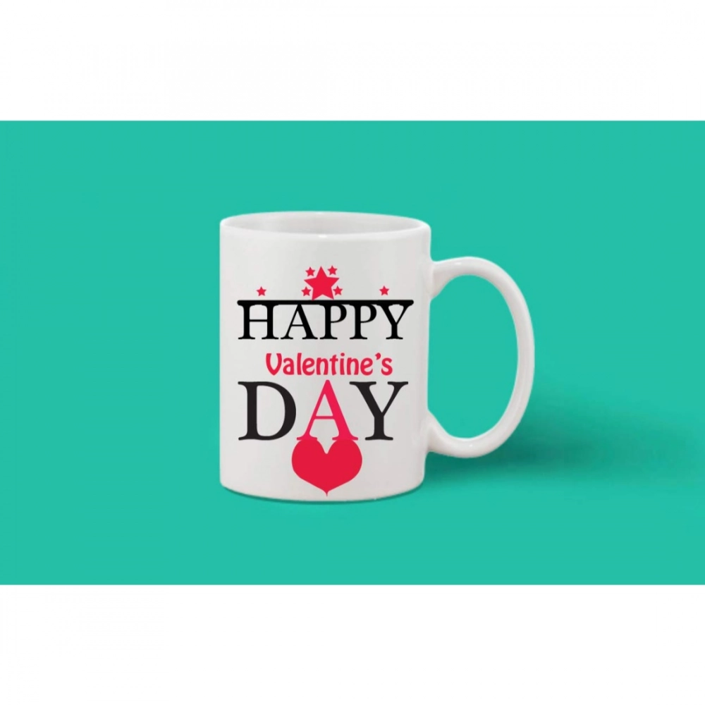 Printed Ceramic Coffee Mug - 1 Pieces, White, 11oz - Image 2