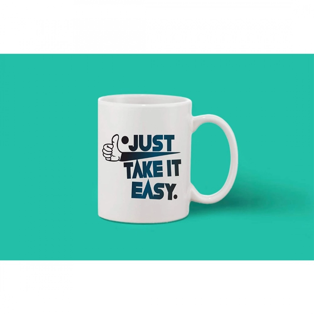 Printed Ceramic Coffee Mug - 1 Pieces, White, 11oz - Image 2