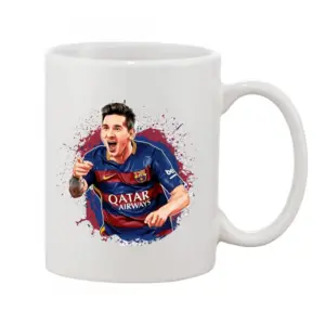 Printed Ceramic Coffee Mug - 1 Pieces, White, 11oz