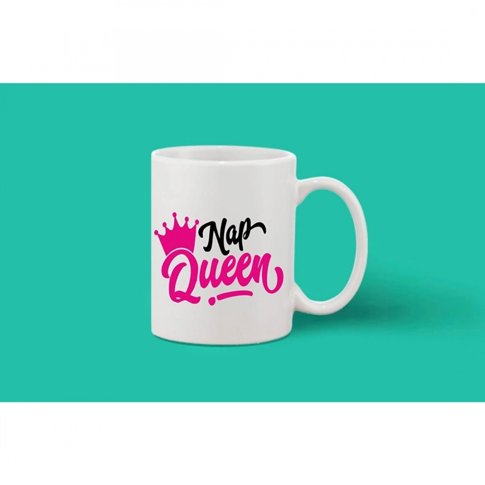 Printed Ceramic Coffee Mug - 1 Pieces, White, 11oz - Image 2