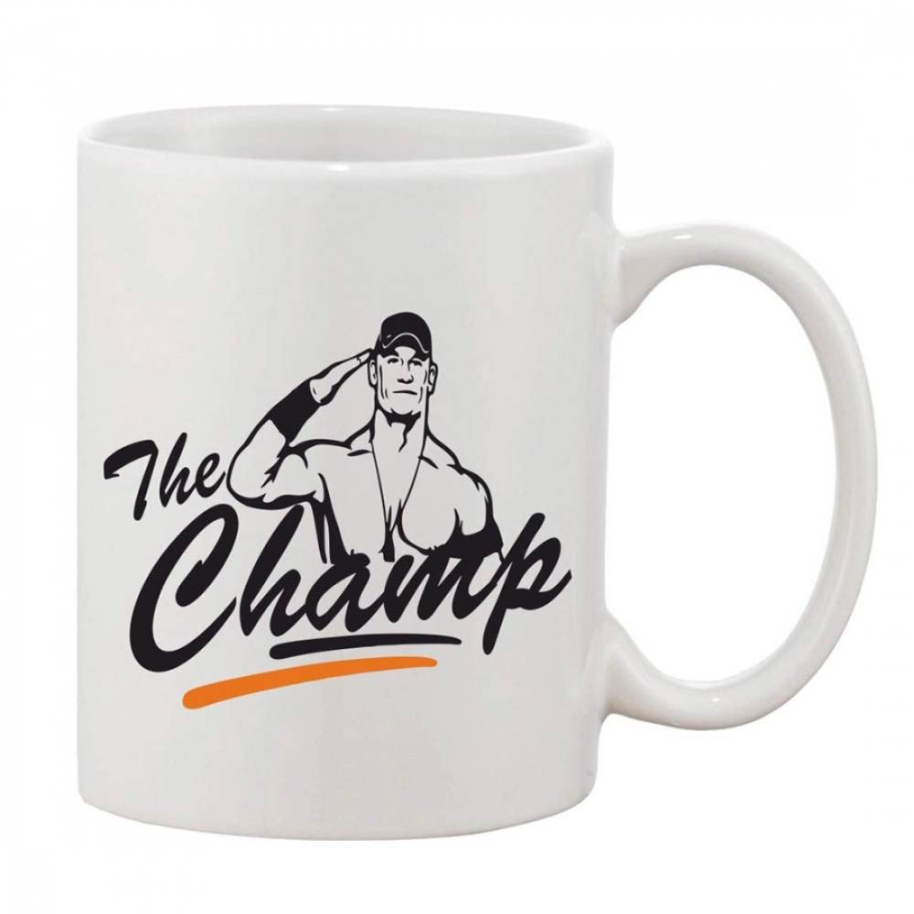 Printed Ceramic Coffee Mug - 1 Pieces, White, 11oz