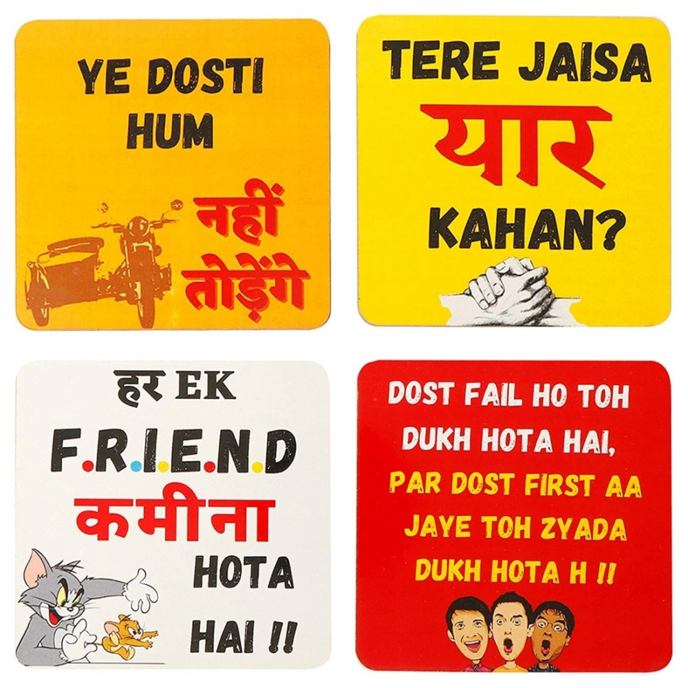 Wooden Coasters for Tea Coffee (Set of 4) - Image 3