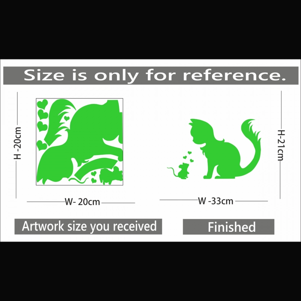 Green Decorative Radium Wall Sticker - Image 2