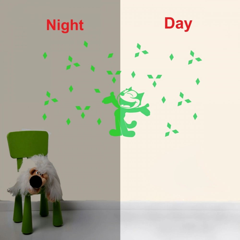 Green Kids Room Decor Radium Wall Sticker - Image 3