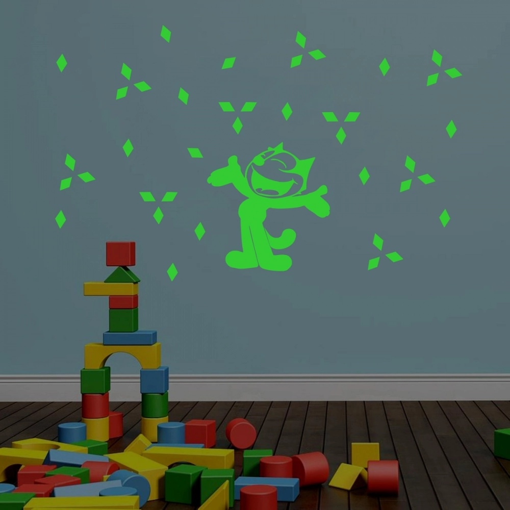 Green Kids Room Decor Radium Wall Sticker - Image 4