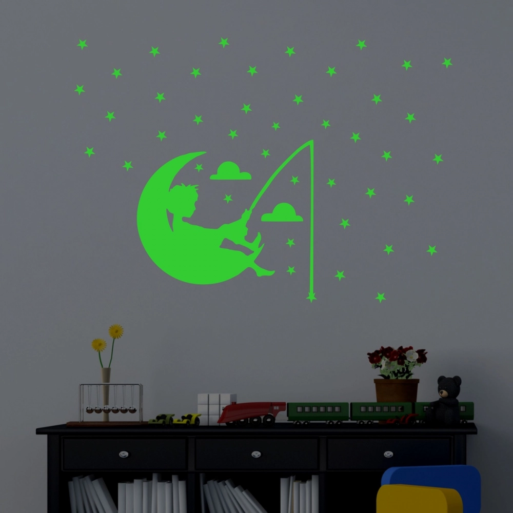 Green Kids Room Decor Radium Wall Sticker - Image 4