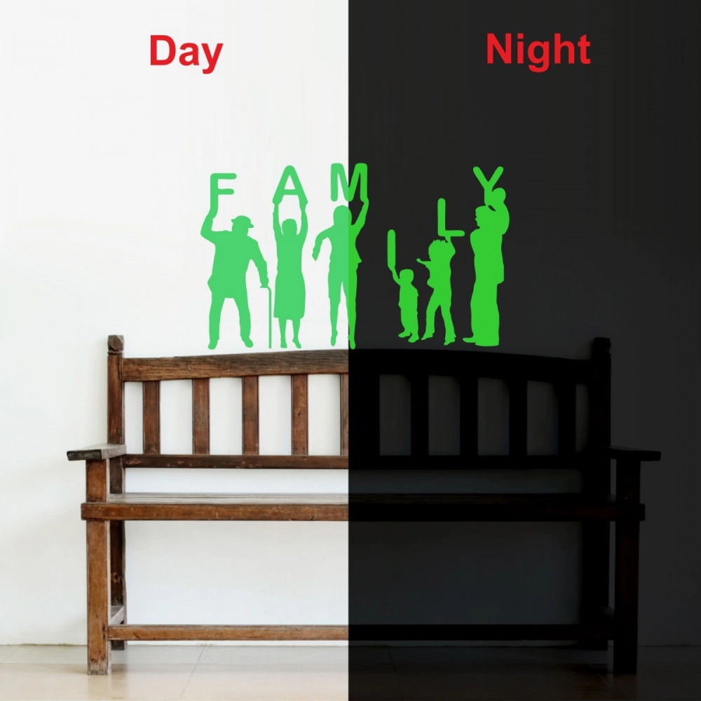 Green Family Radium Wall Sticker - Image 3