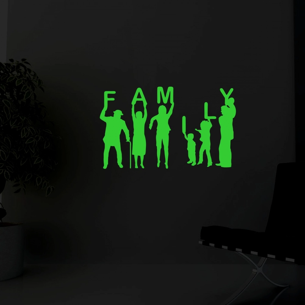 Green Family Radium Wall Sticker - Image 4