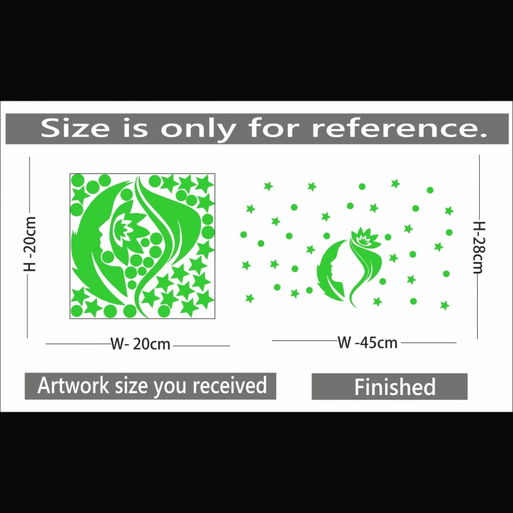 Green Decorative Radium Wall Sticker - Image 2