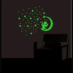 Green Decorative Radium Wall Sticker