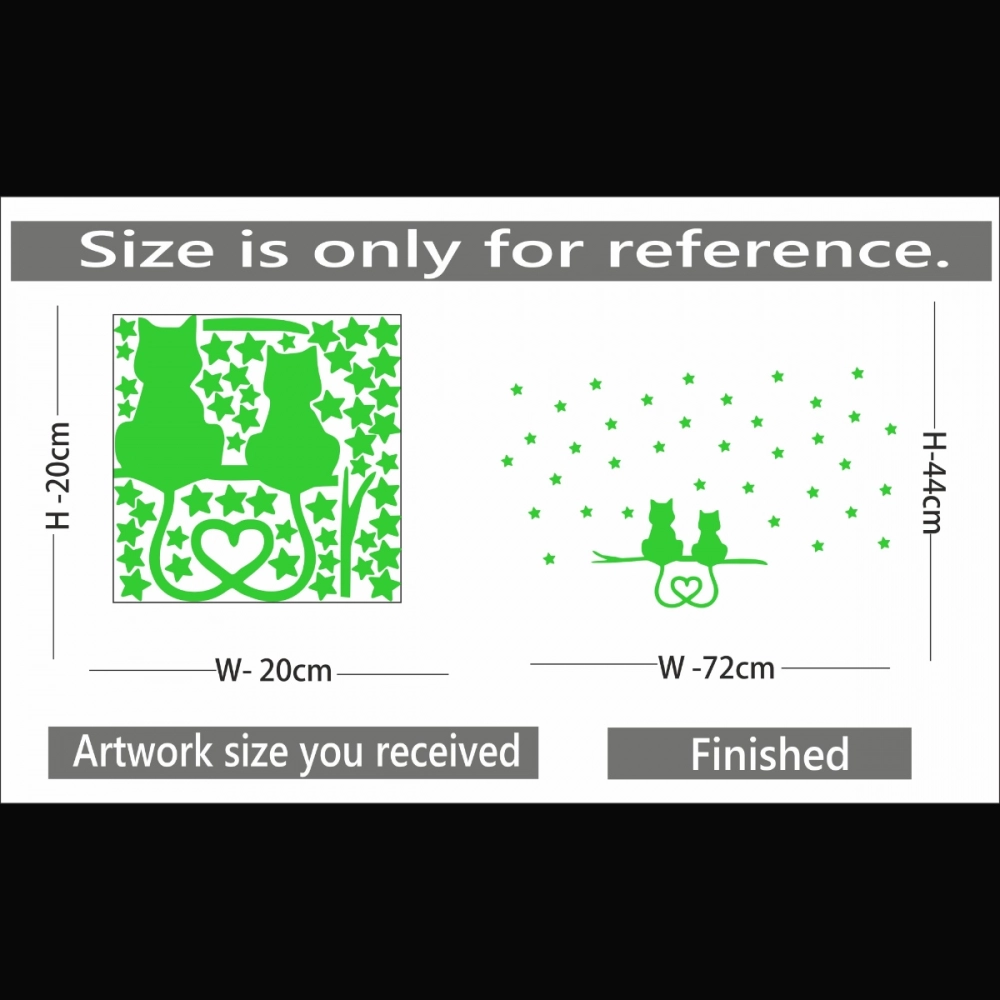 Green Kids Room Decor Radium Wall Sticker - Image 2