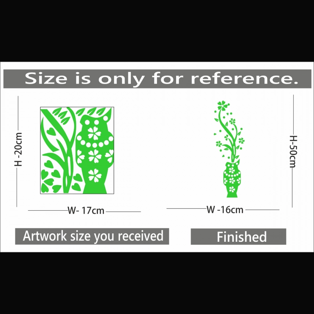 Green Home Decor Radium Wall Sticker - Image 2