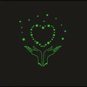 Green Galaxy Of Stars Radium Wall Sticker