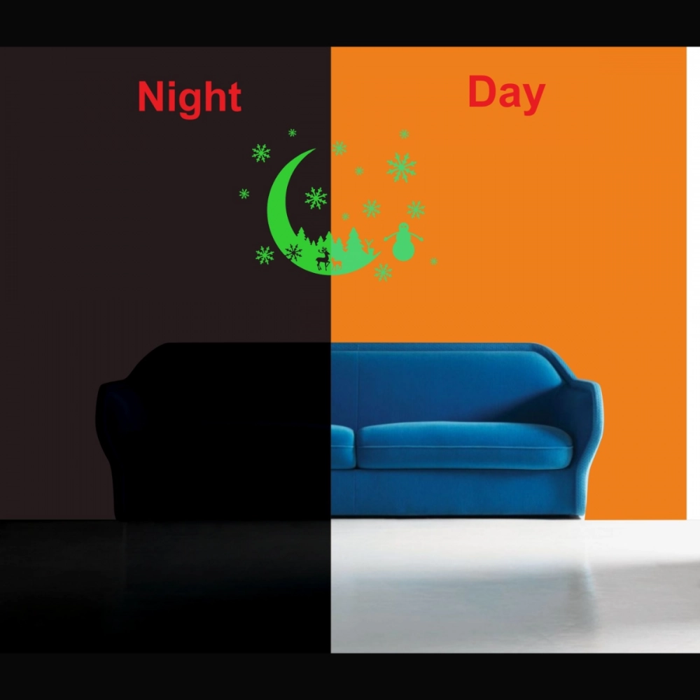 Green Galaxy Of Stars Radium Wall Sticker - Image 3