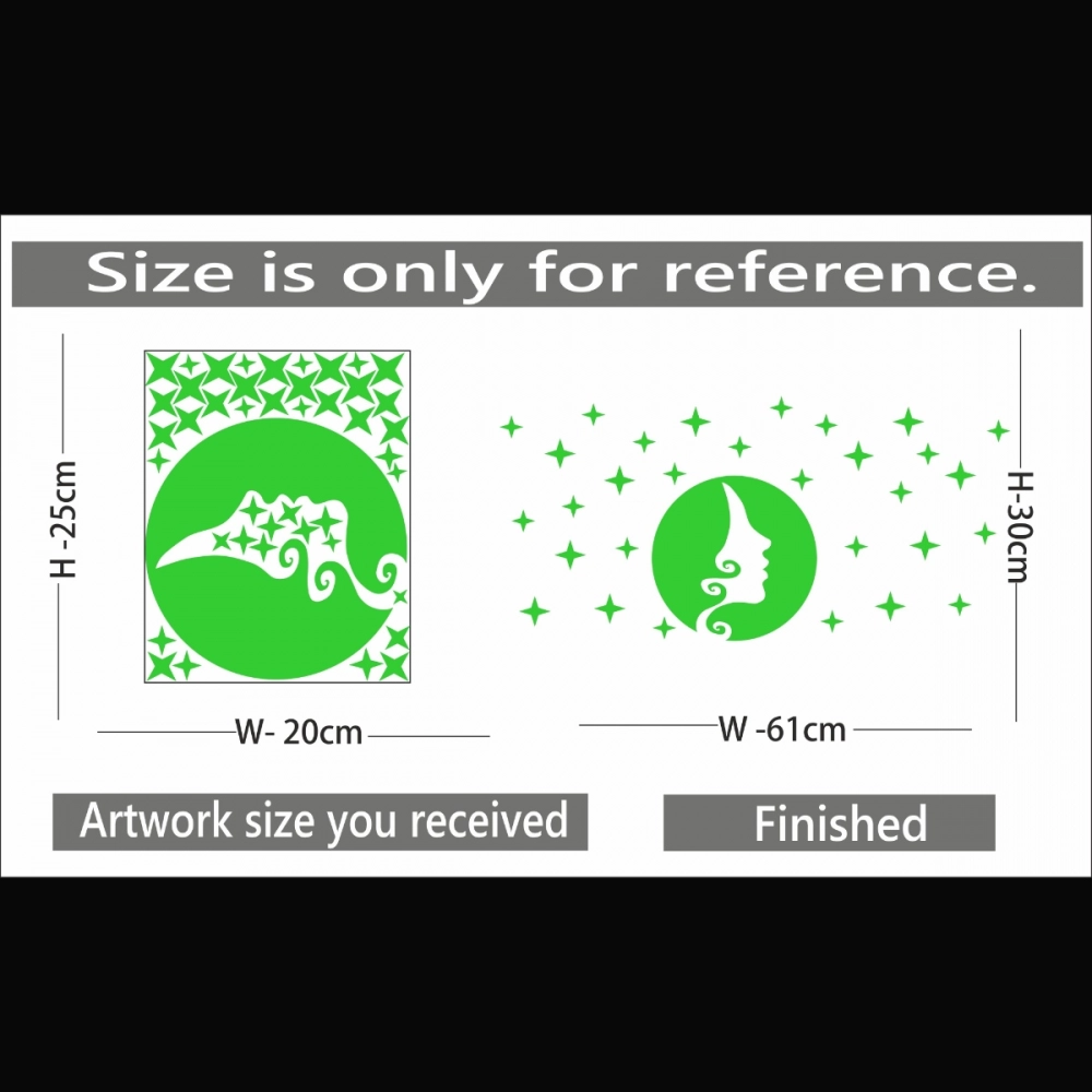 Green Radium Sticke Wall Sticker - Image 2