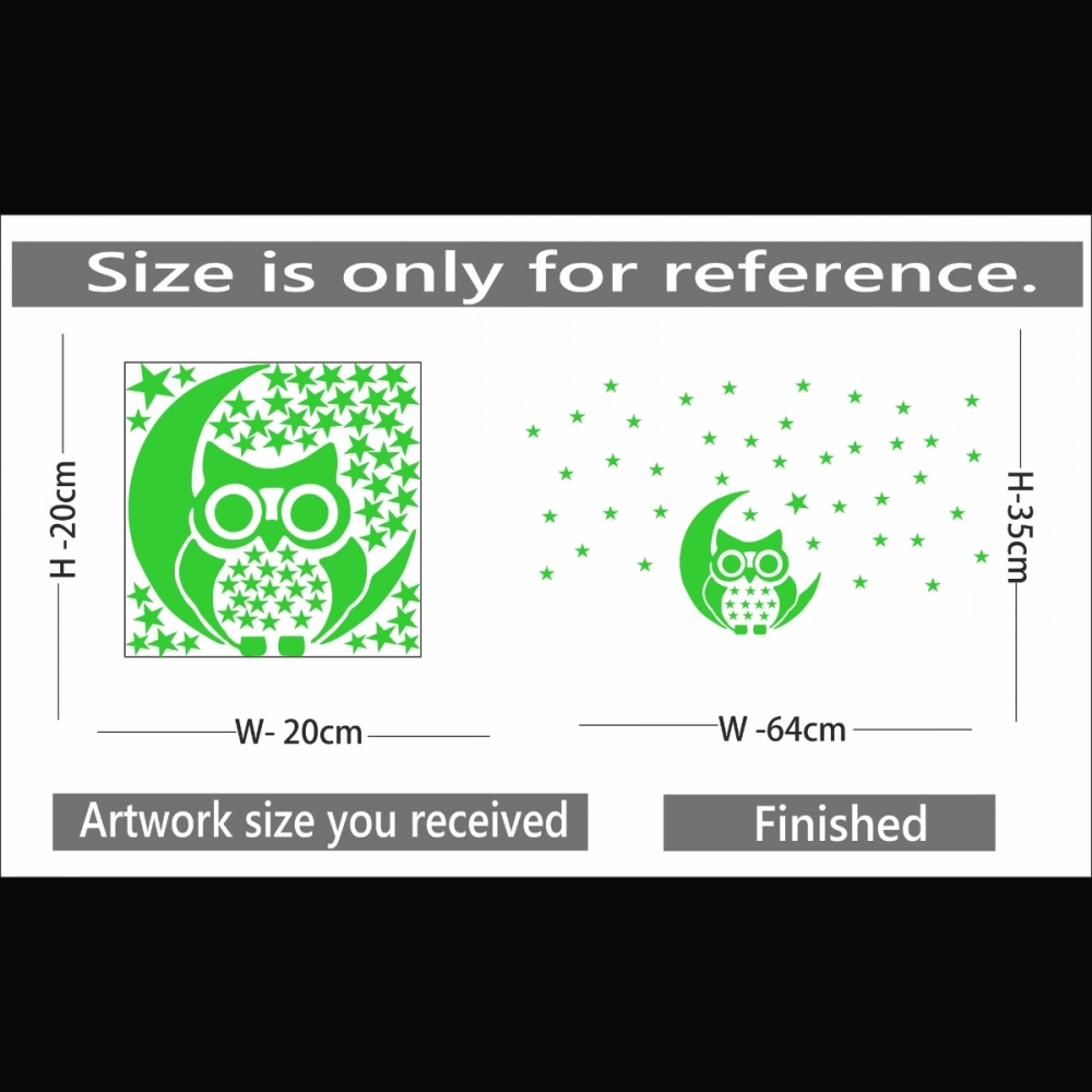 Green Kids Room Decor Radium Wall Sticker - Image 2