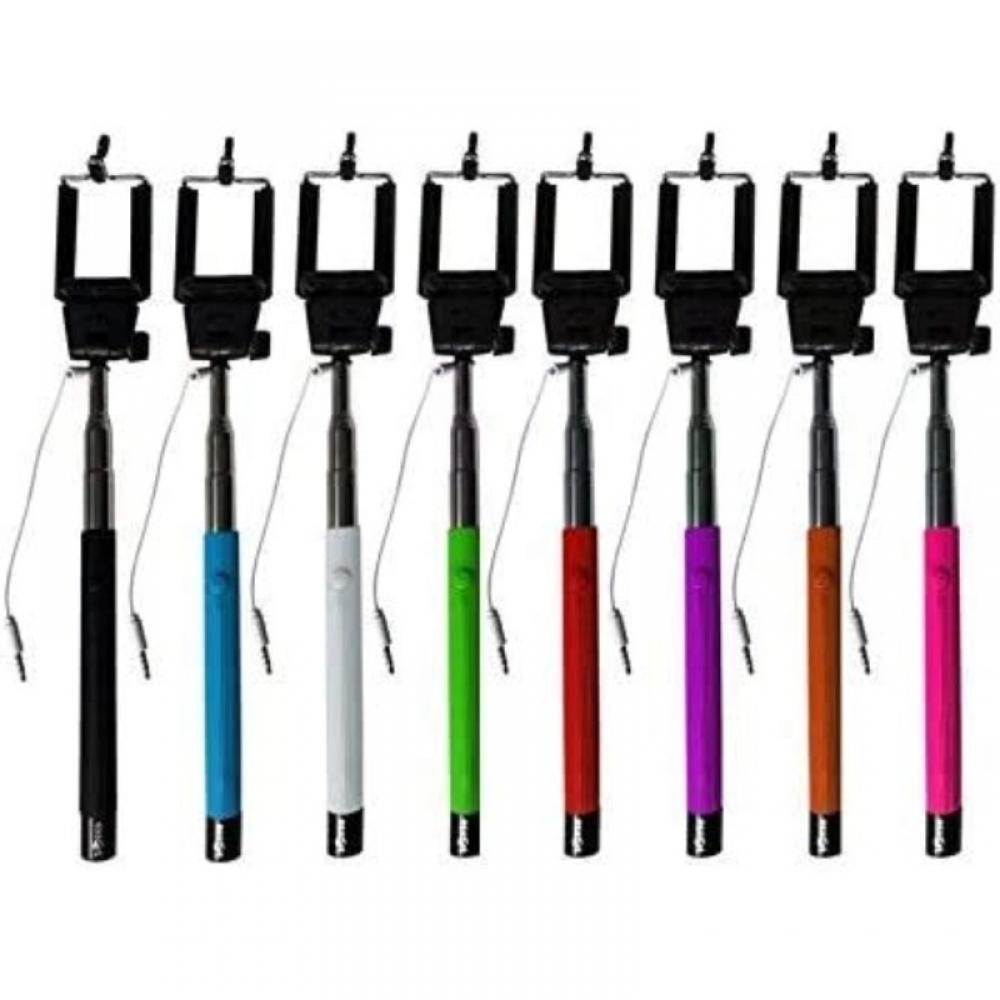 Pack Of_2 Selfie Stick For All Smart Mobile Phone (Color: Assorted) - Image 2