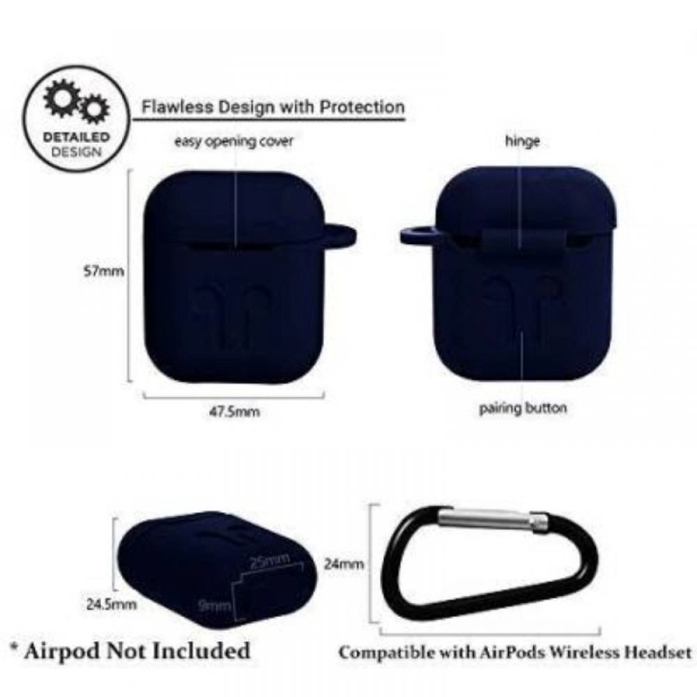 Pack Of_2 Headset Headphones Earphone (Airpod Cover) (Color: Assorted) - Image 2