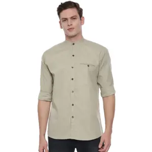 Men's Cotton Slim Fit Casual Shirt (Material: Cotton, (Color:Grey)