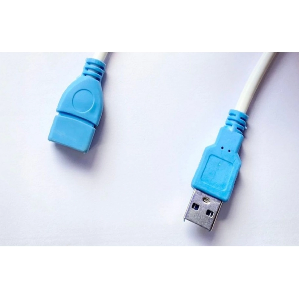USB Male to Female Extension Cable 3 Yards Supports LCD, LED, TV USB Ports Connects Printer, PC, External Hard Drive (White) - Image 3