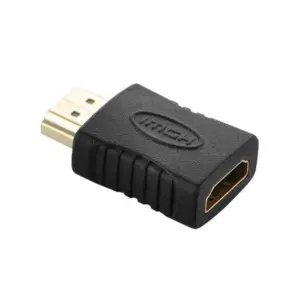 HDMI Adapter Male to Female Converter Jointer Black (Black)