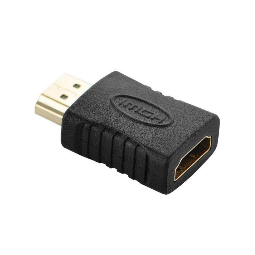 HDMI Adapter Male to Female Converter Jointer Black (Black)