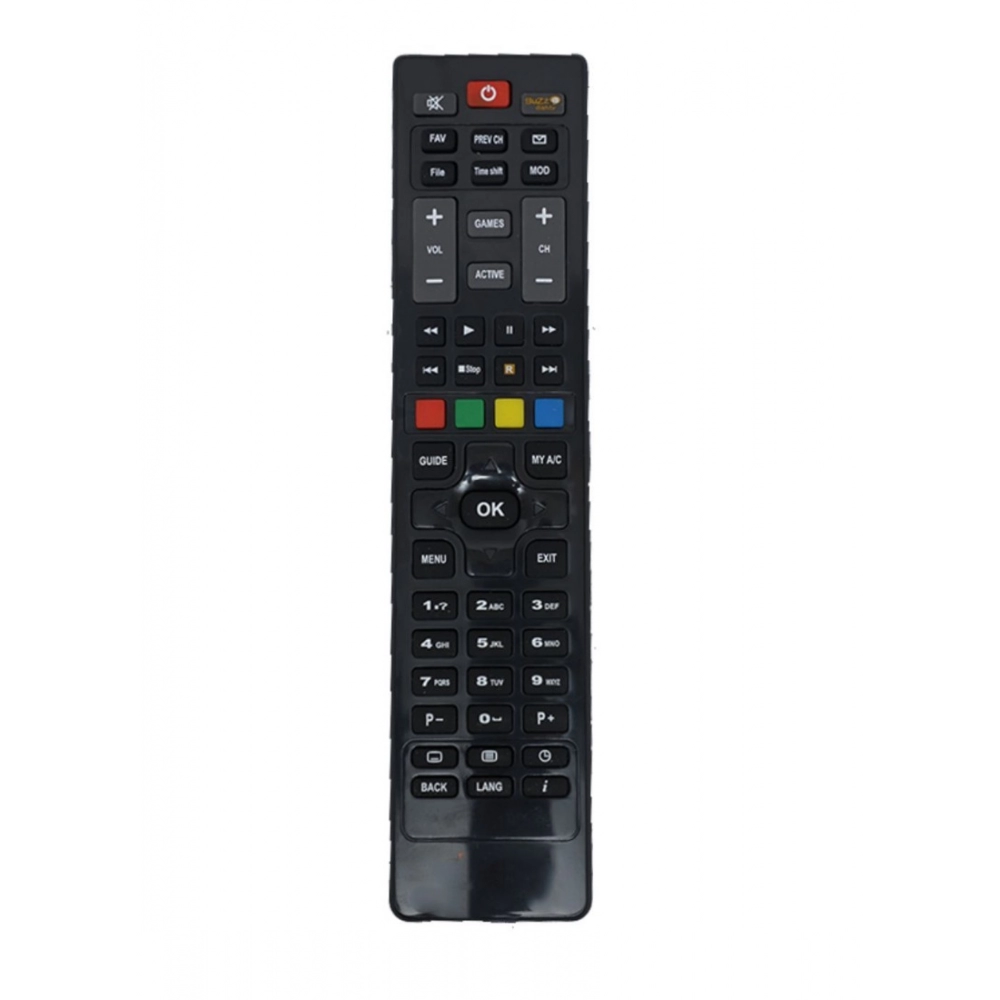 DTH Set Top Box Remote (With Recording), Compatible With Dish TV+ Hd Set Top Box Remote_Old Remote Functions Must Be Exactly Same (Color:Multi)