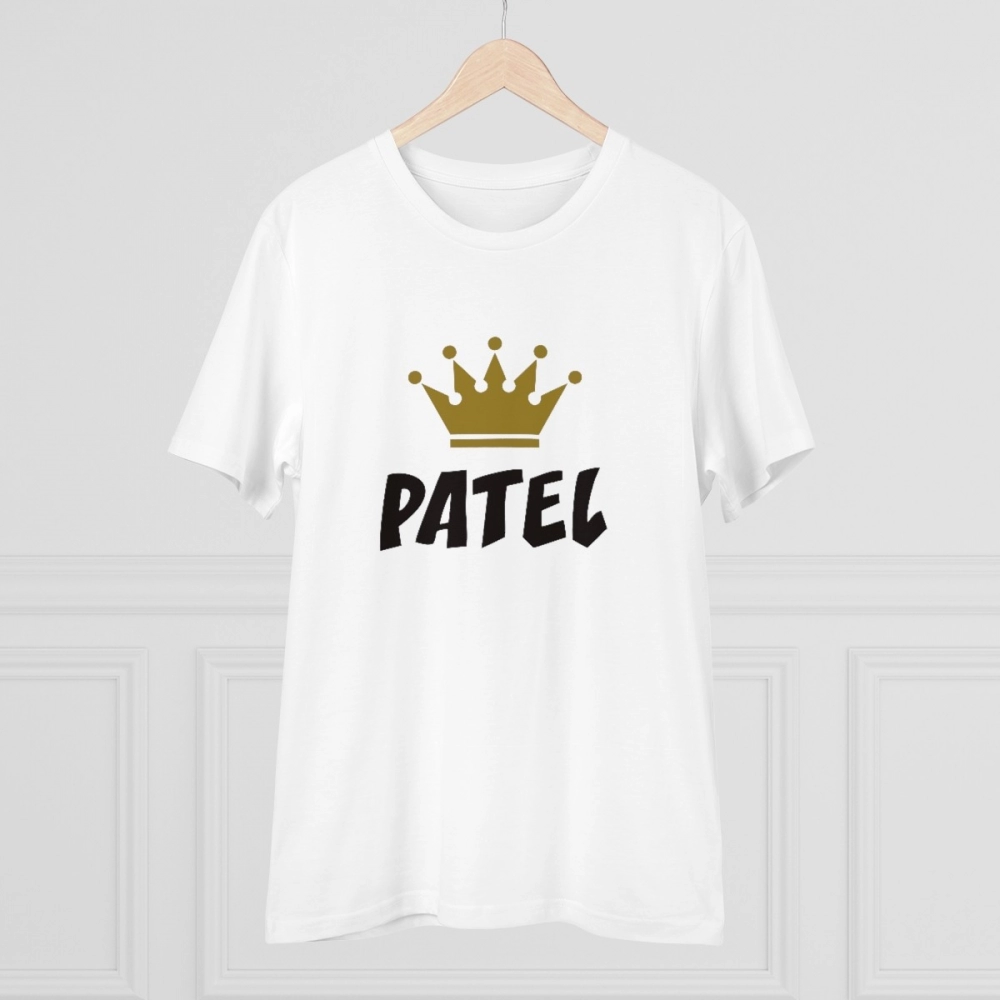 Men's PC Cotton Patel Printed T Shirt (Color: White, Thread Count: 180GSM) - Image 3