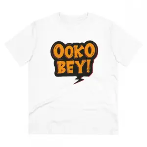 Men's PC Cotton Telugu Desing Printed T Shirt (Color: White, Thread Count: 180GSM)