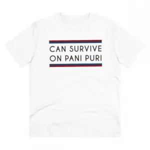 Men's PC Cotton Quotes Printed T Shirt (Color: White, Thread Count: 180GSM)